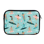 Beach-surfing-surfers-with-surfboards-surfer-rides-wave-summer-outdoors-surfboards-seamless-pattern- Apple MacBook Pro 17  Zipper Case Front