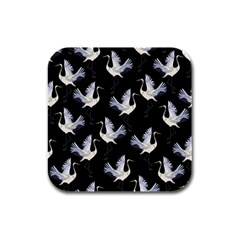 Crane-pattern Rubber Square Coaster (4 pack)