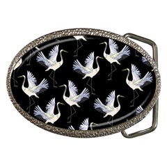 Crane-pattern Belt Buckles