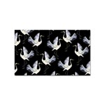 Crane-pattern Sticker Rectangular (100 pack) Front