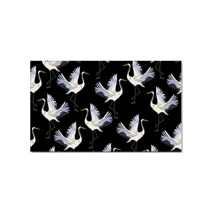 Crane-pattern Sticker Rectangular (100 pack)