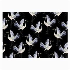 Crane-pattern Large Glasses Cloth (2 Sides)