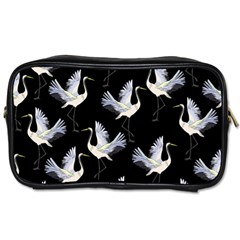 Crane-pattern Toiletries Bag (Two Sides)