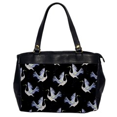 Crane-pattern Oversize Office Handbag