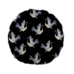 Crane-pattern Standard 15  Premium Round Cushions