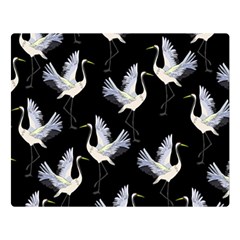 Crane-pattern Double Sided Flano Blanket (Large) 