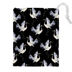 Crane-pattern Drawstring Pouch (5XL)