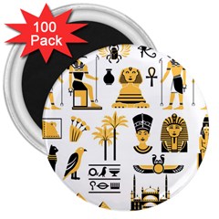 Egypt-symbols-decorative-icons-set 3  Magnets (100 Pack)