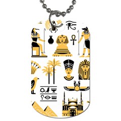 Egypt-symbols-decorative-icons-set Dog Tag (two Sides)