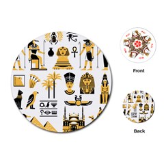 Egypt-symbols-decorative-icons-set Playing Cards Single Design (round)