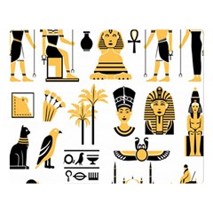 Egypt-symbols-decorative-icons-set Double Sided Flano Blanket (large)  by Jancukart