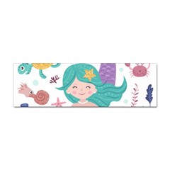 Set-cute-mermaid-seaweeds-marine-inhabitants Sticker (Bumper)