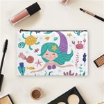 Set-cute-mermaid-seaweeds-marine-inhabitants Cosmetic Bag (Medium) Front