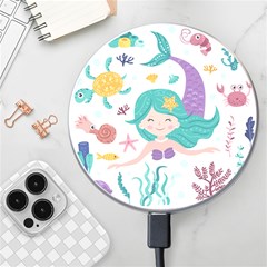 Set-cute-mermaid-seaweeds-marine-inhabitants Wireless Charger