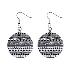 Boho-style-pattern Mini Button Earrings