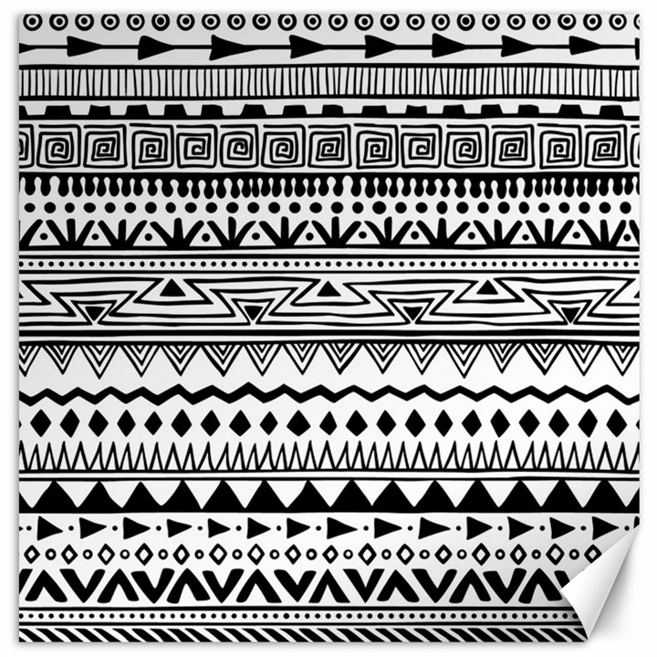 Boho-style-pattern Canvas 12  x 12 