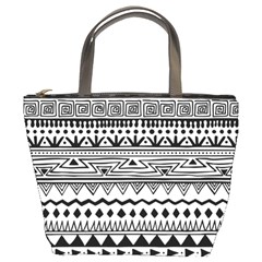 Boho-style-pattern Bucket Bag by Jancukart