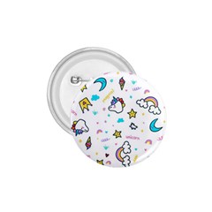 Unicorns-rainbows-seamless-pattern 1 75  Buttons