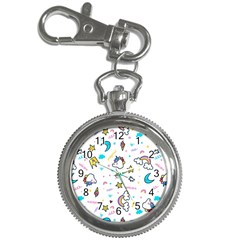 Unicorns-rainbows-seamless-pattern Key Chain Watches