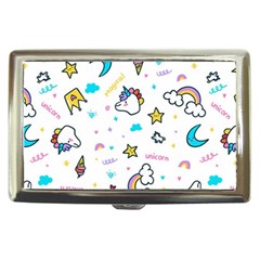 Unicorns-rainbows-seamless-pattern Cigarette Money Case