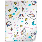 Unicorns-rainbows-seamless-pattern Canvas 12  x 16  11.86 x15.41  Canvas - 1