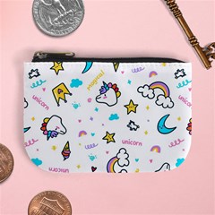 Unicorns-rainbows-seamless-pattern Mini Coin Purse