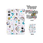 Unicorns-rainbows-seamless-pattern Playing Cards 54 Designs (Mini) Front - Spade10