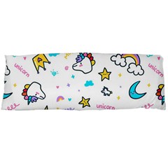 Unicorns-rainbows-seamless-pattern Body Pillow Case (dakimakura)