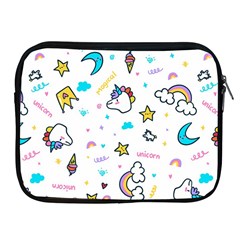 Unicorns-rainbows-seamless-pattern Apple Ipad 2/3/4 Zipper Cases