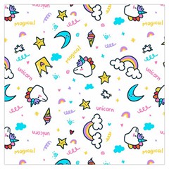 Unicorns-rainbows-seamless-pattern Lightweight Scarf 