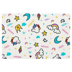 Unicorns-rainbows-seamless-pattern Banner And Sign 6  X 4 