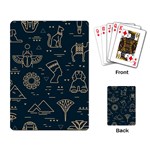 Dark-seamless-pattern-symbols-landmarks-signs-egypt -- Playing Cards Single Design (Rectangle) Back