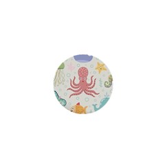 Underwater-seamless-pattern-light-background-funny 1  Mini Magnets