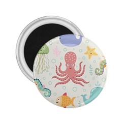 Underwater-seamless-pattern-light-background-funny 2 25  Magnets