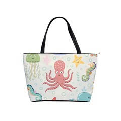 Underwater-seamless-pattern-light-background-funny Classic Shoulder Handbag