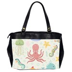 Underwater-seamless-pattern-light-background-funny Oversize Office Handbag (2 Sides) Back