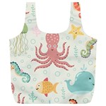 Underwater-seamless-pattern-light-background-funny Full Print Recycle Bag (XL) Front