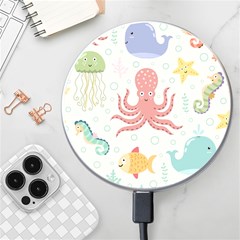 Underwater-seamless-pattern-light-background-funny Wireless Charger