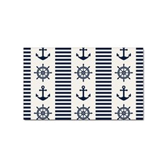 Nautical-seamless-pattern-vector-illustration Sticker (rectangular)