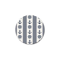 Nautical-seamless-pattern-vector-illustration Golf Ball Marker