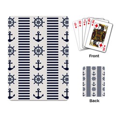 Nautical-seamless-pattern-vector-illustration Playing Cards Single Design (rectangle)