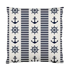 Nautical-seamless-pattern-vector-illustration Standard Cushion Case (one Side) by Jancukart