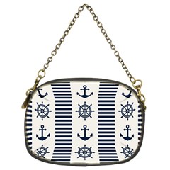 Nautical-seamless-pattern-vector-illustration Chain Purse (two Sides) by Jancukart