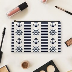 Nautical-seamless-pattern-vector-illustration Cosmetic Bag (medium)