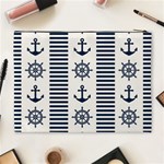 Nautical-seamless-pattern-vector-illustration Cosmetic Bag (XL) Back