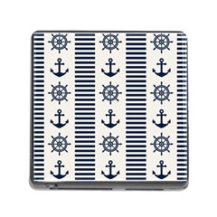 Nautical-seamless-pattern-vector-illustration Memory Card Reader (square 5 Slot)