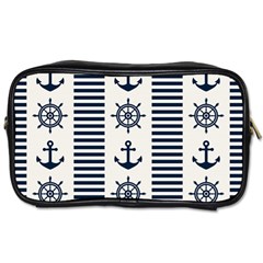 Nautical-seamless-pattern-vector-illustration Toiletries Bag (one Side)