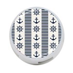 Nautical-seamless-pattern-vector-illustration 4-Port USB Hub (One Side) Front