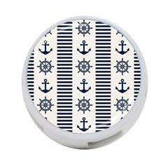 Nautical-seamless-pattern-vector-illustration 4-port Usb Hub (two Sides)