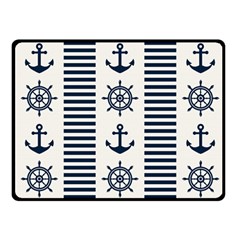 Nautical-seamless-pattern-vector-illustration Fleece Blanket (small)